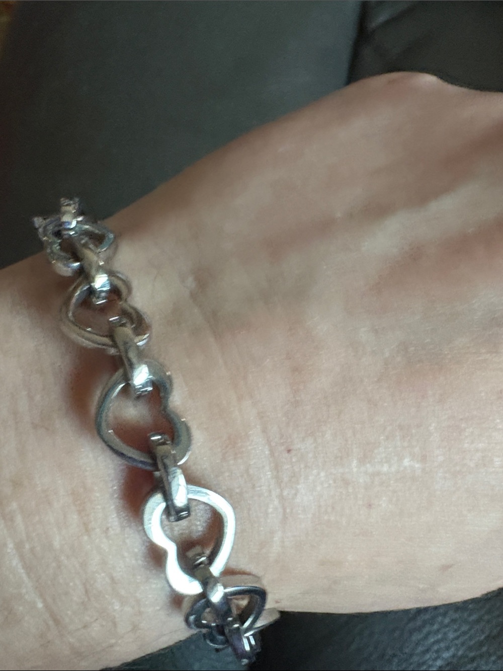 Steel by design heart bracelet 7 in